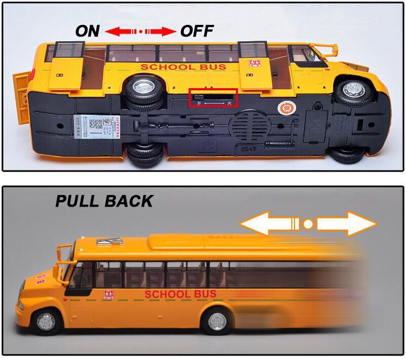 23.8CM 1:50 Scale Diecast Train School Bus Car Truck Model Vehicle Model Pull Back For Collection With Sound and Light Gift 23.8CM 1:50 Scale Diecast Train School Bus Car Truck Model Vehicle Model Pull Back For Collection With Sound and Light Gift