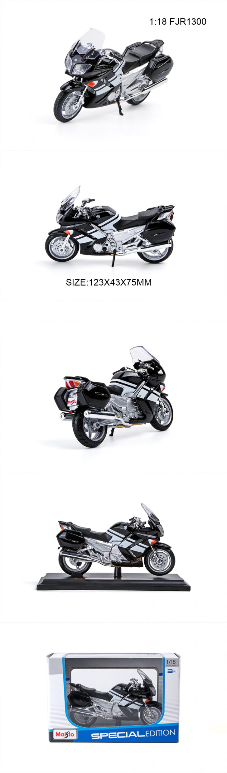 Maisto 1:18 Motorcycle 2008 YZF-R6 2006 FJR 1300 YZ450F Metal Diecast Models Motor Bike Miniature Race Toy For Gift Collection Maisto 1:18 Motorcycle 2008 YZF-R6 2006 FJR 1300 YZ450F Metal Diecast Models Motor Bike Miniature Race Toy For Gift Collection