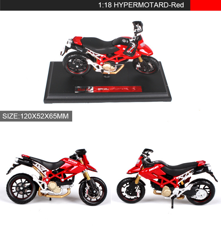 Maisto 1:18 Motorcycle Models Diavel HYPERMOTARD SP SPORT 1000 Race Model Bike Base Diecast Children Toy For Gift Collection Maisto 1:18 Motorcycle Models Diavel HYPERMOTARD SP SPORT 1000 Race Model Bike Base Diecast Children Toy For Gift Collection