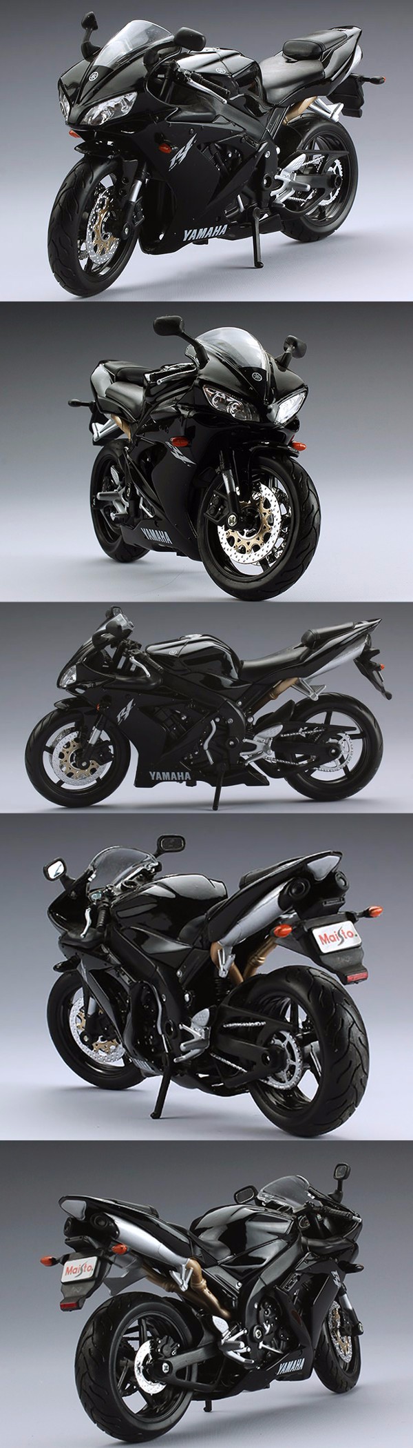 YMH YZF R1 Black motorcycle model 1:12 scale Metal Diecast Models Motor Bike Miniature Race Toy For Gift Collection