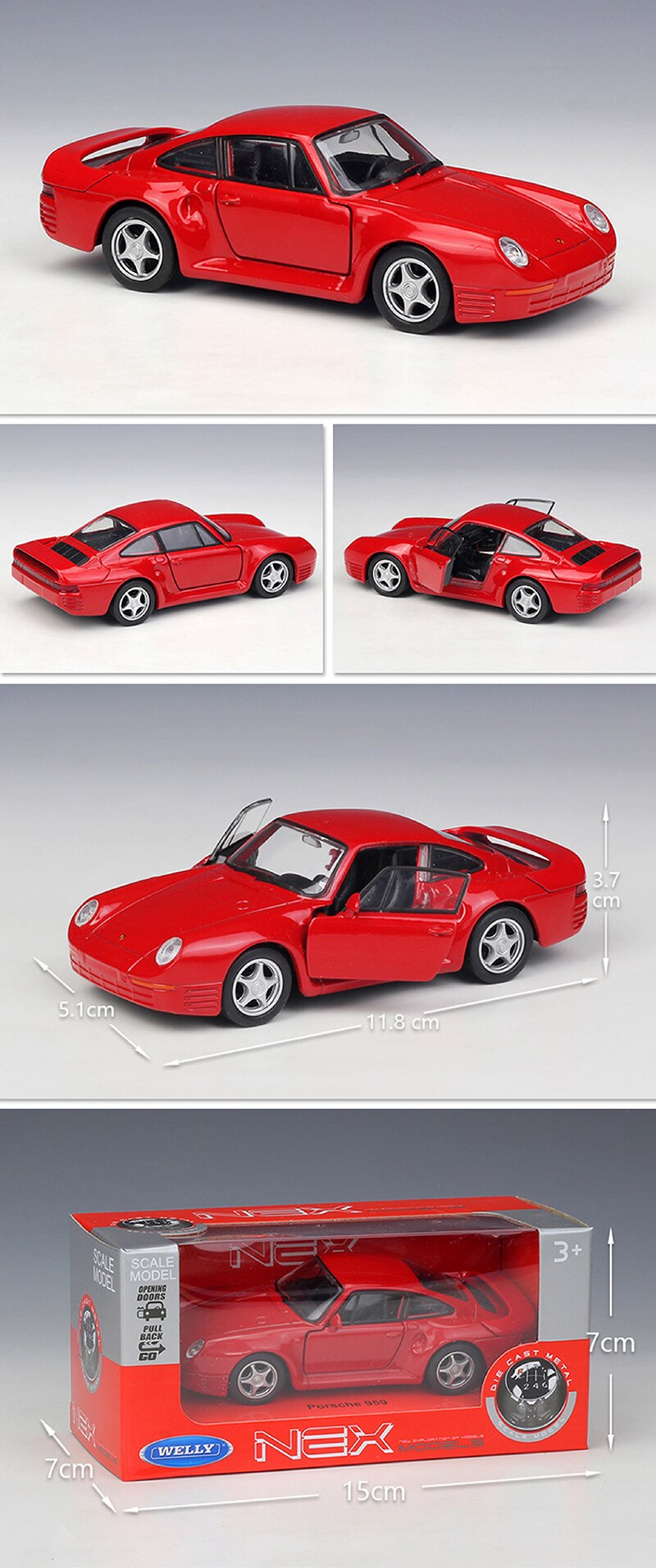 1:36 Diecast Models 959 Red Coupe Model Toys Alloy Car Diecast Metal Pull Back Car Toy For Gift Collection 1:36 Diecast Models 959 Red Coupe Model Toys Alloy Car Diecast Metal Pull Back Car Toy For Gift Collection