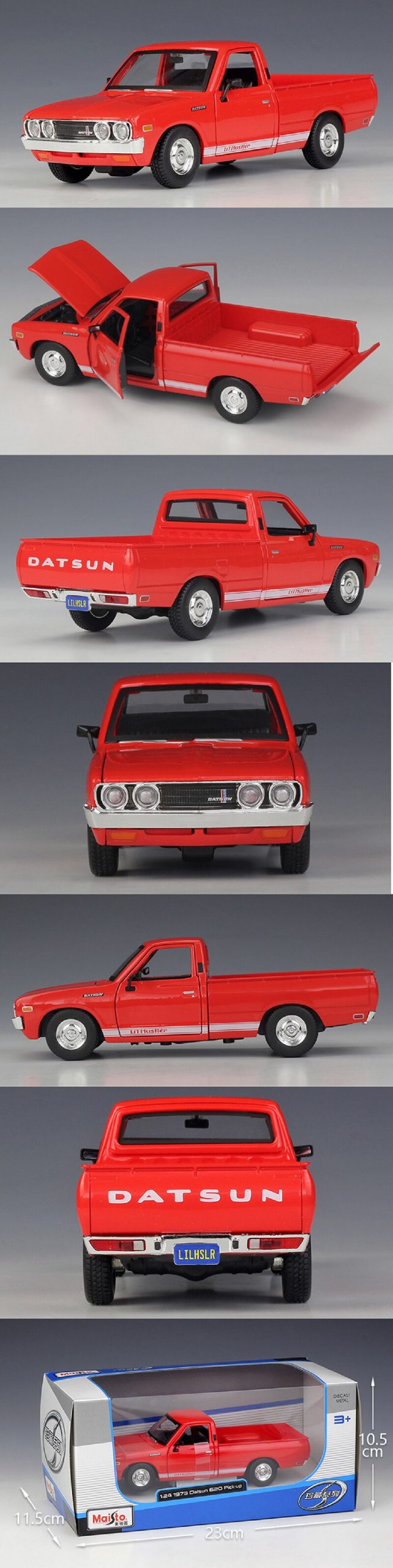 Maisto 1:24 1973 Datsun 620 Pick-up diecast Car Diecast Car Model Toy Vehicle Car Model Maisto Models Kids Car