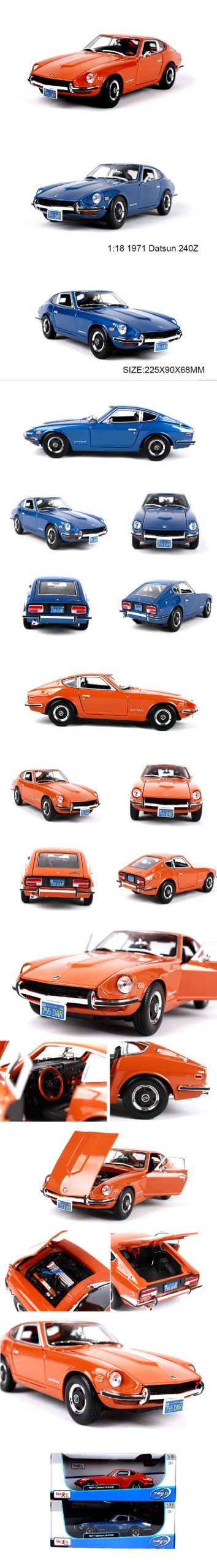 Maisto 1:18 1971 Datsun 240Z Classic Cars 1:18 Alloy Car Metal Vehicle Collectible Models toys For Gift Collection