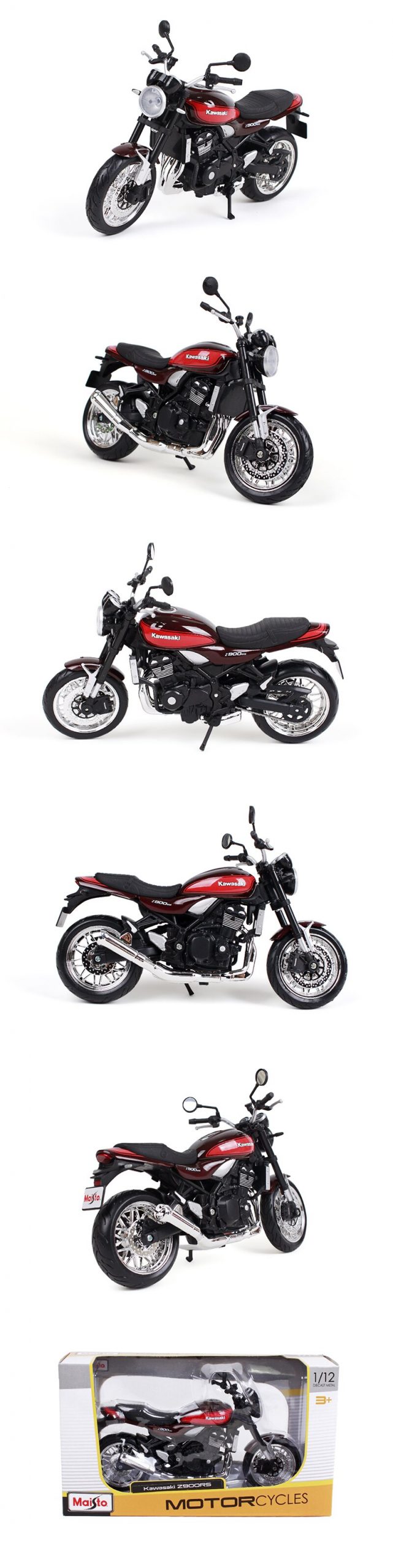 MAISTO 1:12 Kawasaki Z900 RS Orange 1:12 scale Motorcycle Diecast Metal Bike Miniature Race Toy For Gift Collection