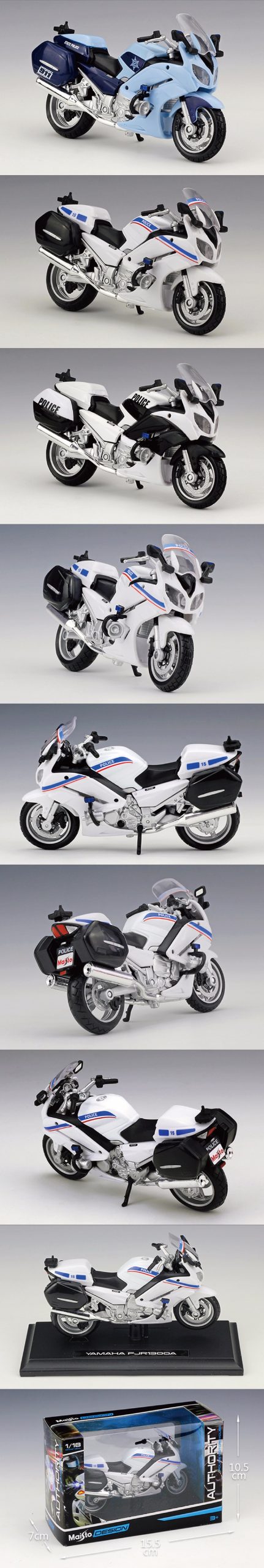 Maisto Motorcycle Models FJR1300A Patrol 1:18 scale metal diecast models motor bike miniature race Toy For Gift Collection