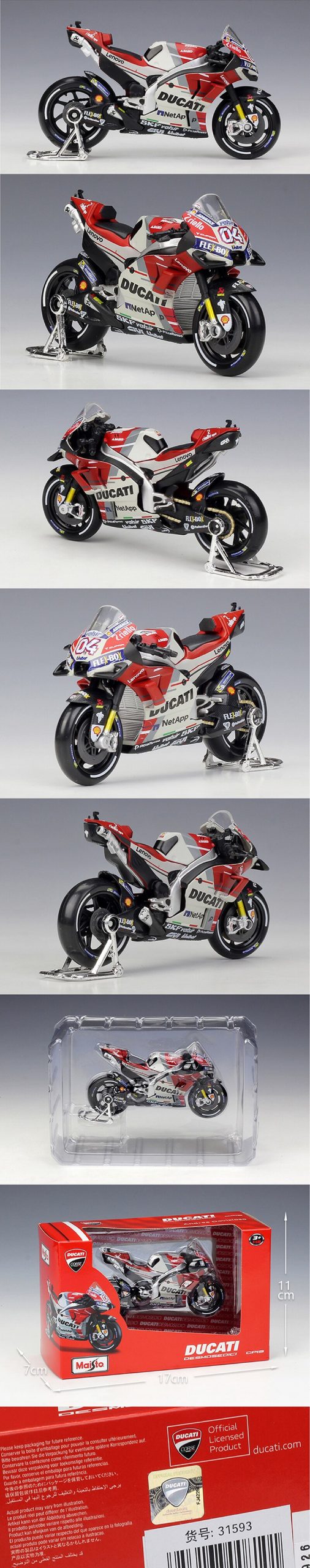 Maisto 1:18 Motorcycle Models 2018 Desmosedici 04# GP racing Model Motor Bike Miniature Race Toy For Gift Collection