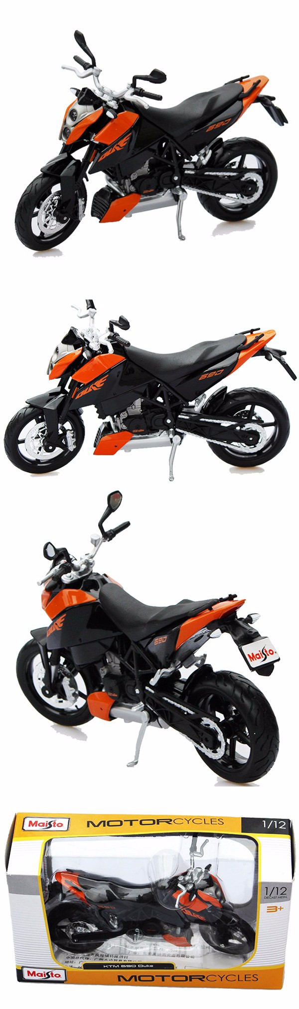 MAISTO KTM 690 DUKE Motorcycle Model 1:12 scale Motorcycle Diecast Metal Bike Miniature Race Toy For Gift Collection MAISTO KTM 690 DUKE Motorcycle Model 1:12 scale Motorcycle Diecast Metal Bike Miniature Race Toy For Gift Collection