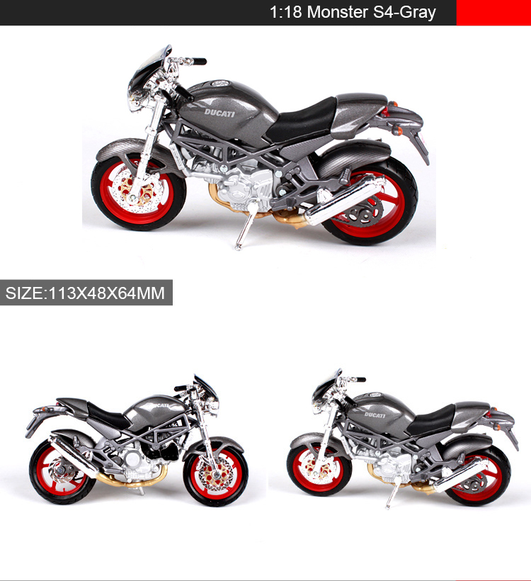 Maisto 1:18 Motorcycle Models DMH 1098S 748 S4 Miniature Race Model Bike Base Diecast Moto Children Toy For Gift Collection