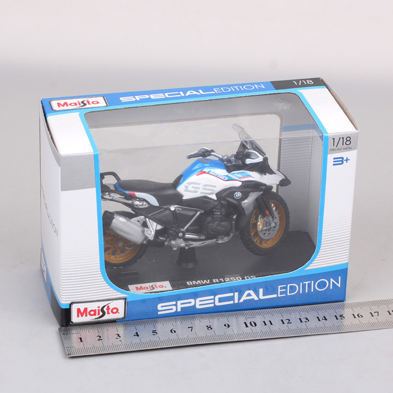 Children's 1/18 Scale Maisto R1250GS Travel Enduro Motorcycle Model Diecast Toy Vehicles R 1250 GS Bike Sports Miniatures Gift