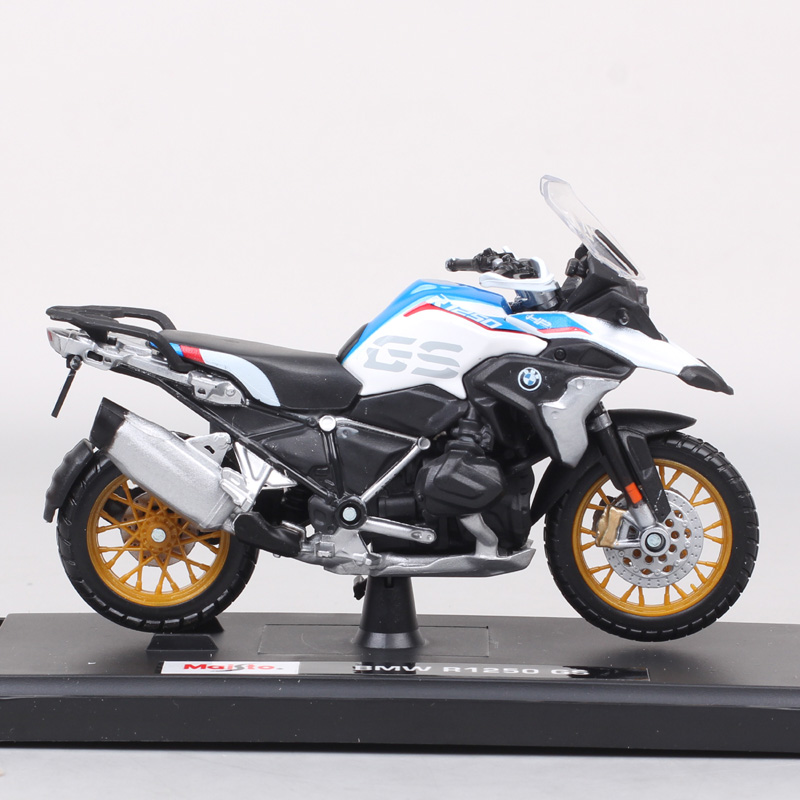 Children's 1/18 Scale Maisto R1250GS Travel Enduro Motorcycle Model Diecast Toy Vehicles R 1250 GS Bike Sports Miniatures Gift