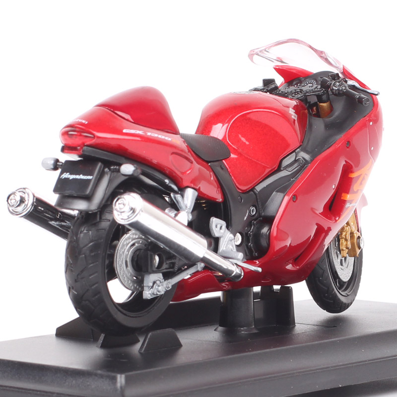 Welly 1:18 Scale Suzuki GSX1300R GSX Hayabusa Motorcycle Model Diecasts & Toy Vehicles Sport Bike Red Thumbnails Of Collectible
