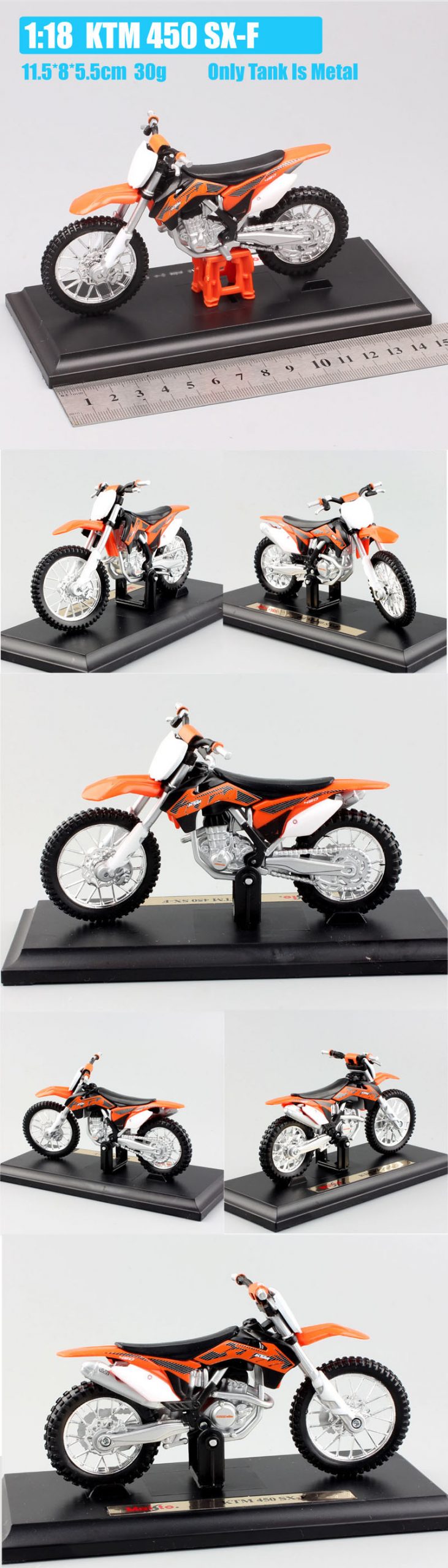 1:18 Scale Maisto Motorcycle 450 EXC Rally SXF SX520 525 640 Duke Motocross Dirt Racing Bike Diecasts Vehicles Enduro Models Toy 1:18 Scale Maisto Motorcycle 450 EXC Rally SXF SX520 525 640 Duke Motocross Dirt Racing Bike Diecasts Vehicles Enduro Models Toy