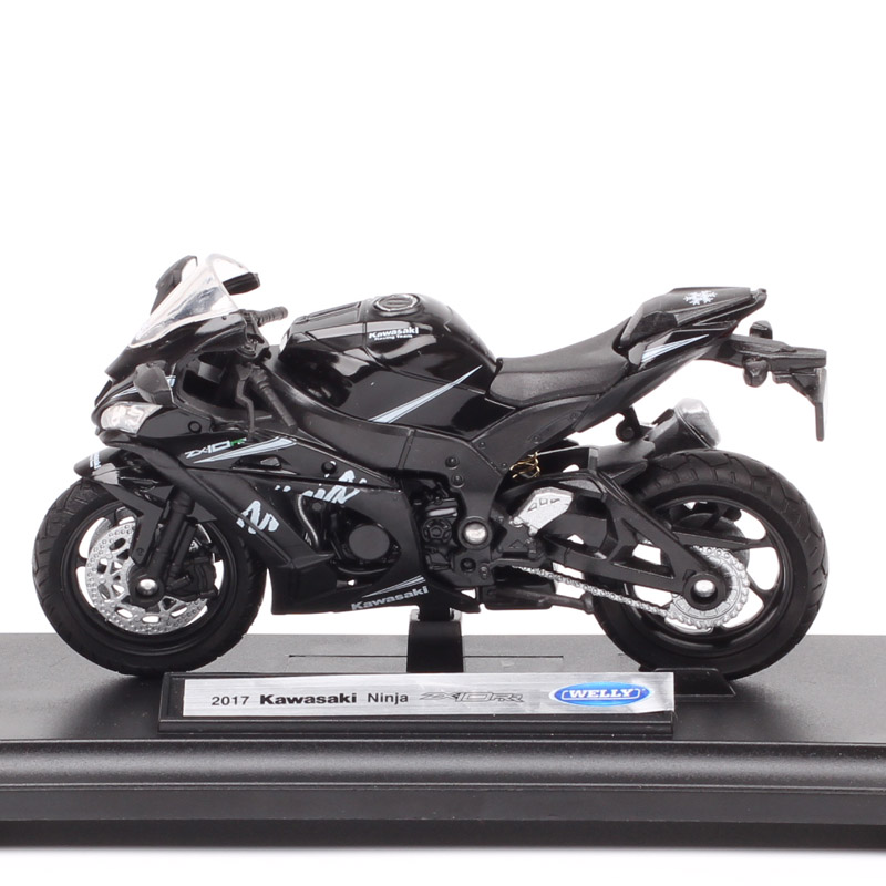 1:18 scale Welly mini Kawasaki 2017 NINJA ZX10-RR racing motorcycle Diecasts & Toy Vehicles model sports bike for kids boy gifts