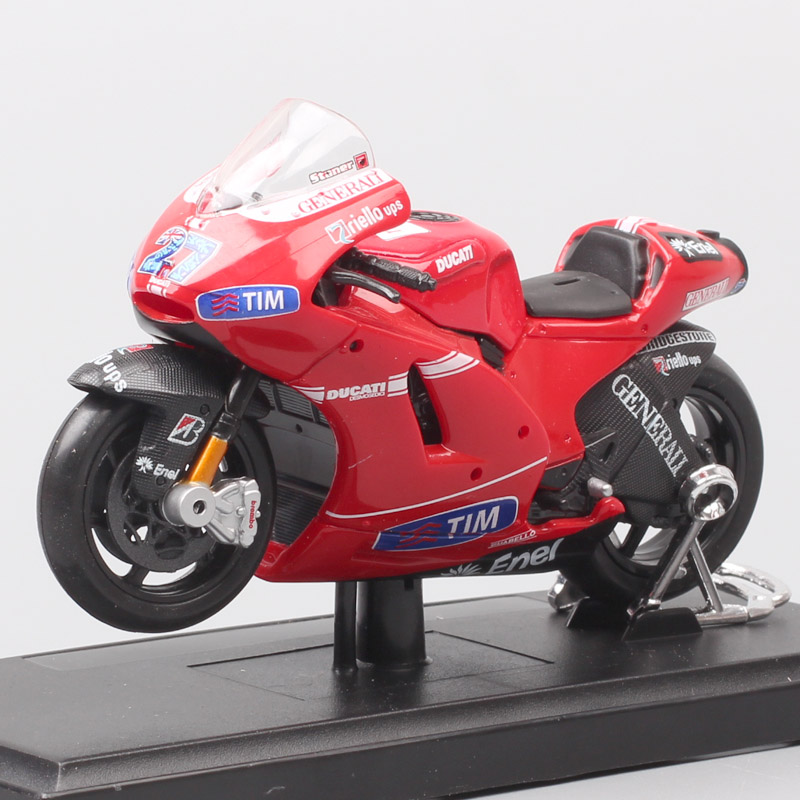Kids 1/18 scale maisto 2010 Ducati RR GP10 racer No.27 Casey Stoner diecast motorcycle mdoel moto bike model Toy gift for boys