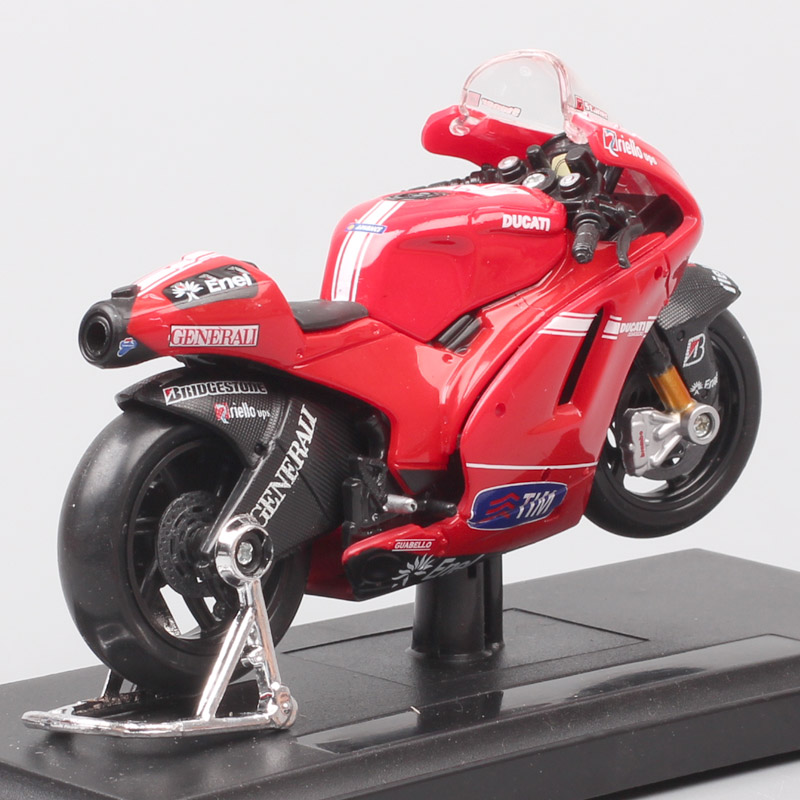 Kids 1/18 scale maisto 2010 Ducati RR GP10 racer No.27 Casey Stoner diecast motorcycle mdoel moto bike model Toy gift for boys