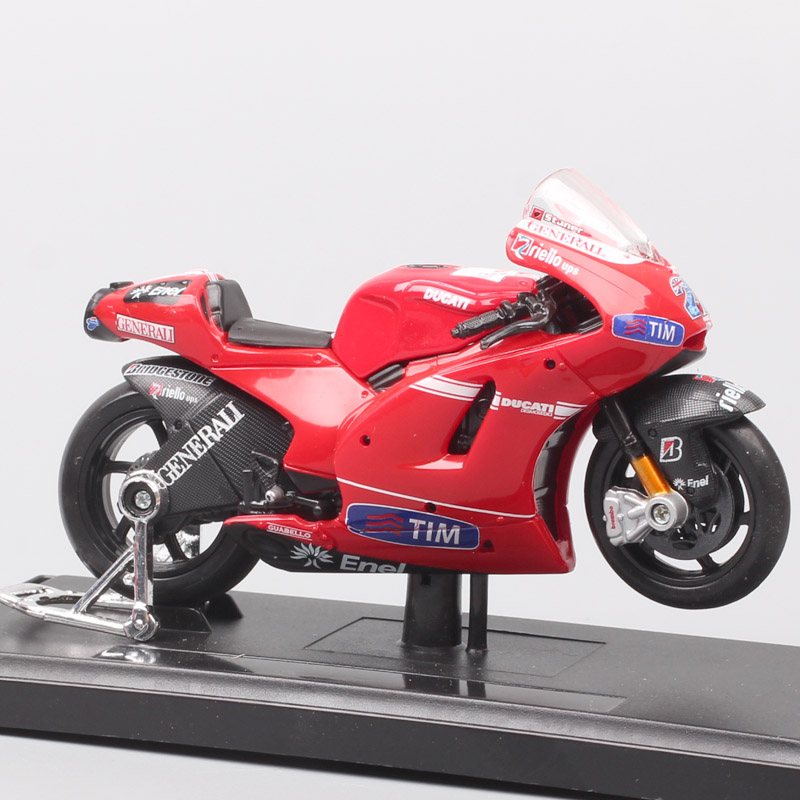 Kids 1/18 scale maisto 2010 Ducati RR GP10 racer No.27 Casey Stoner diecast motorcycle mdoel moto bike model Toy gift for boys