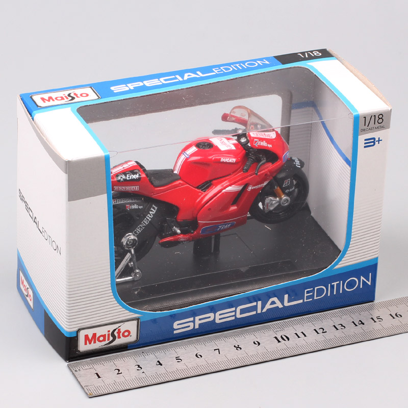 Kids 1/18 scale maisto 2010 Ducati RR GP10 racer No.27 Casey Stoner diecast motorcycle mdoel moto bike model Toy gift for boys