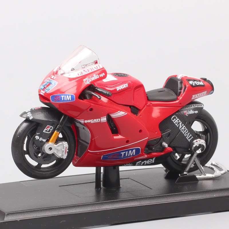 Kids 1/18 scale maisto 2010 Ducati RR GP10 racer No.27 Casey Stoner diecast motorcycle mdoel moto bike model Toy gift for boys