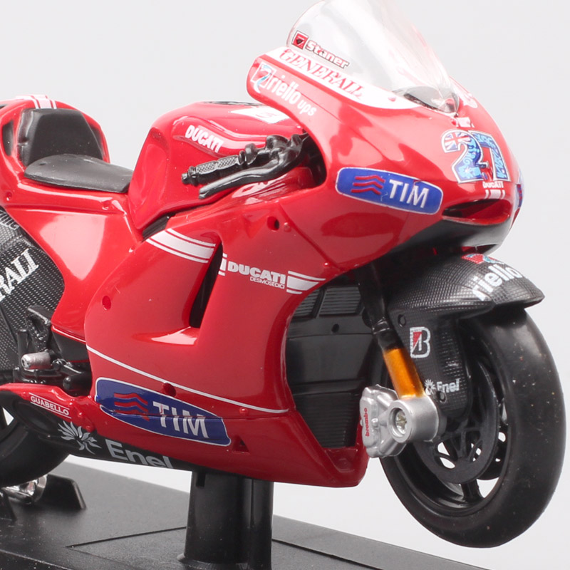 Kids 1/18 scale maisto 2010 Ducati RR GP10 racer No.27 Casey Stoner diecast motorcycle mdoel moto bike model Toy gift for boys