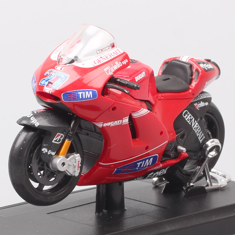 Kids 1/18 scale maisto 2010 Ducati RR GP10 racer No.27 Casey Stoner diecast motorcycle mdoel moto bike model Toy gift for boys