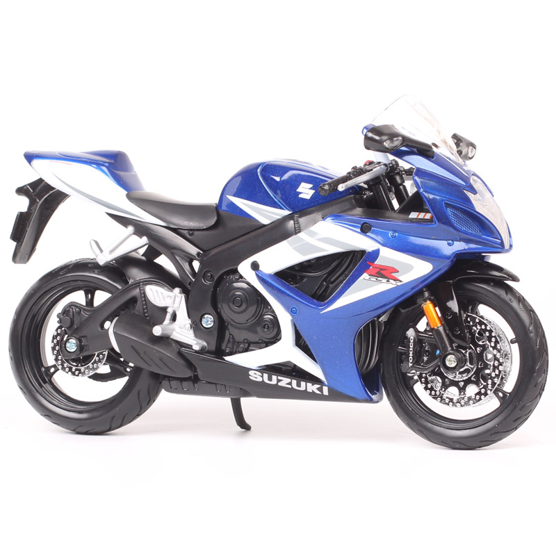 Masito 1:12 Scale Suzuki GSX-R750 Diecast Model Motorcycle Racer Diecasts & Toy Vehicles Sports Moto Bike Gixer Kids Toy Replica
