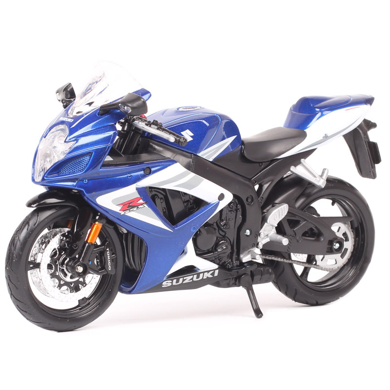 Masito 1:12 Scale Suzuki GSX-R750 Diecast Model Motorcycle Racer Diecasts & Toy Vehicles Sports Moto Bike Gixer Kids Toy Replica