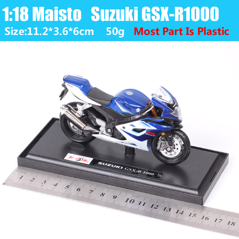 1:18 scale Children metal diecast motorcycle model racing SUZUKI GSX-R 1000 moto sport cars Free Wheels Toys Collection for boys