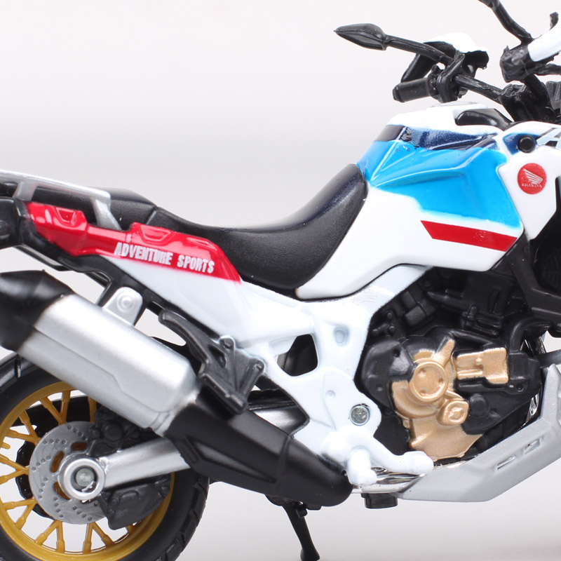1/18 Scale Bburago Honda Africa Twin Adventure Touring Sport Bike Model Motorcycle Racing Diecast Children's Toy Vehicles Gifts