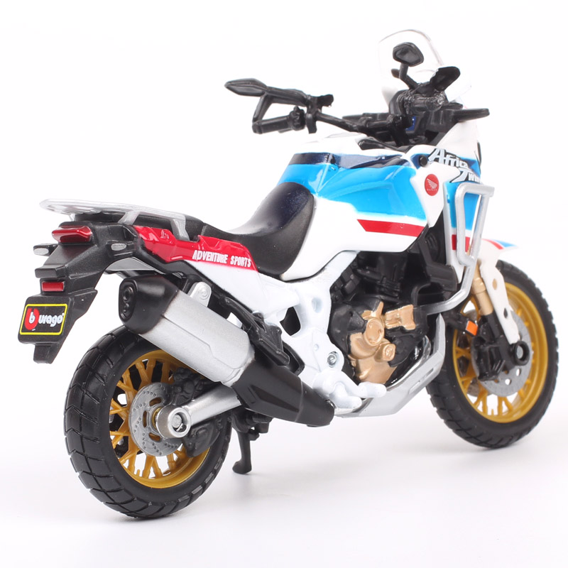 1/18 Scale Bburago Honda Africa Twin Adventure Touring Sport Bike Model Motorcycle Racing Diecast Children's Toy Vehicles Gifts