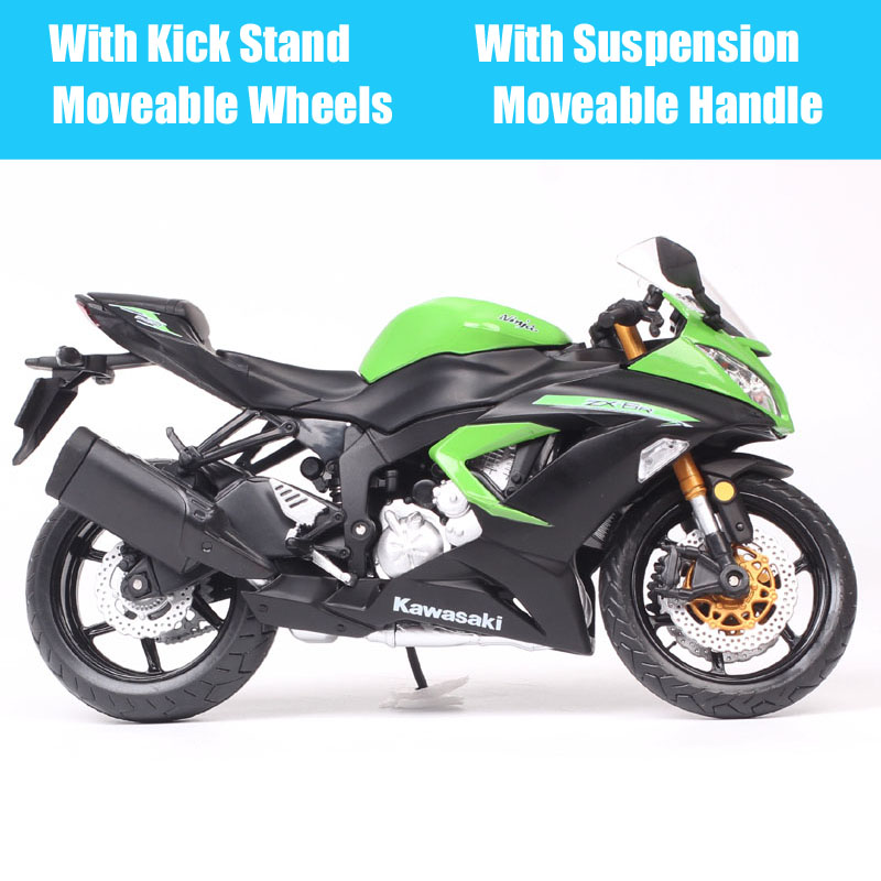 1:12 Scale Kawasaki Ninja 636 ZX 6R Race Bike Motorcycle ZX-6R Diecast Model Vehicles Automaxx Hobby Thumbnails For Collection