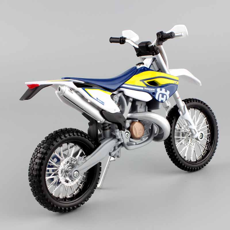 Maisto 1/12 Motorcycle scale TE Husqvarna TE125 2016 Dirt Bike Motocross moto Enduro Diecast & vehicles off road race model toys