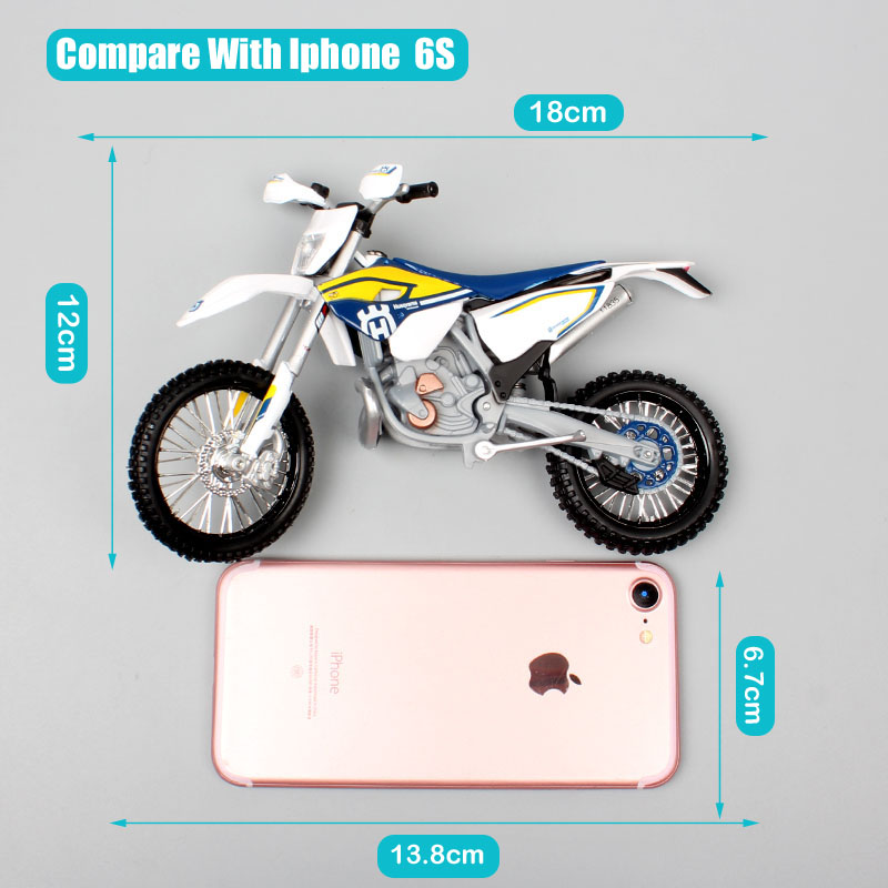 Maisto 1/12 Motorcycle scale TE Husqvarna TE125 2016 Dirt Bike Motocross moto Enduro Diecast & vehicles off road race model toys