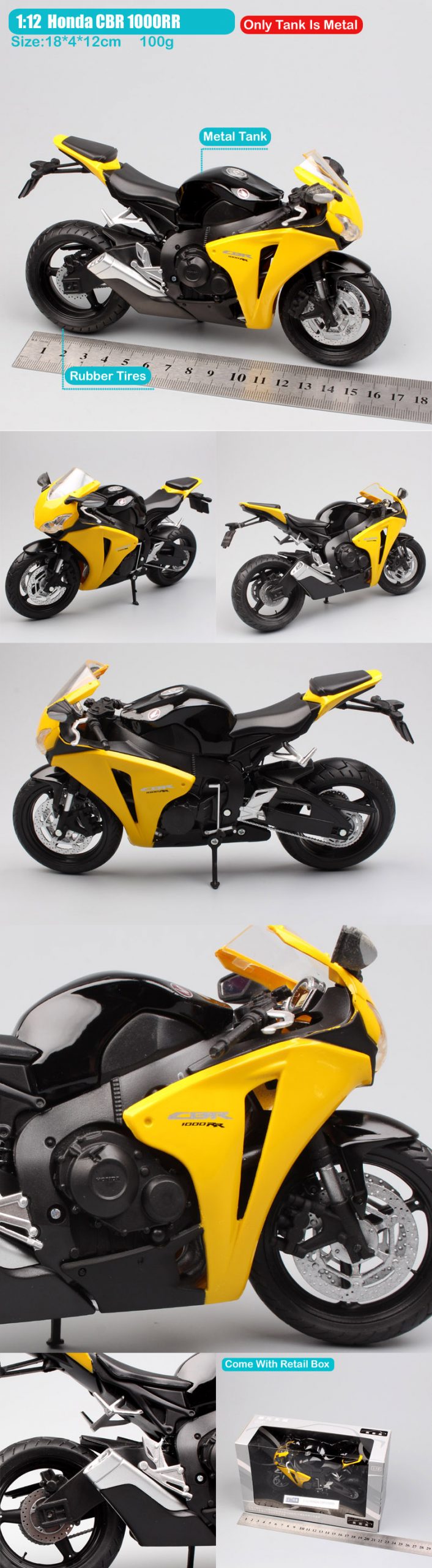 1/12 Automaxx Honda CBR1000RR CBR Fireblade Motorcycle Diecasts & Toy Vehicles Scale racing bike models thumbnails for kids boy 1/12 Automaxx Honda CBR1000RR CBR Fireblade Motorcycle Diecasts & Toy Vehicles Scale racing bike models thumbnails for kids boy