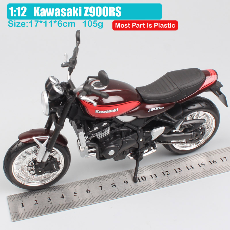 1/12 Scale Brand 2018 Maisto Retro Styling Kawasaki Z900RS Bike Moto Vehicles touring sport Diecast motorcycle toy for children