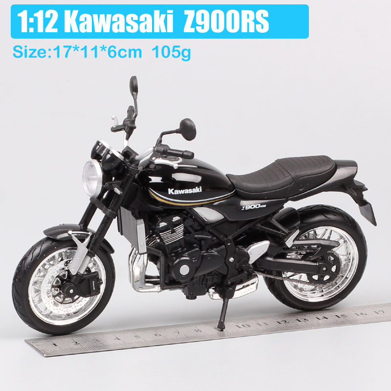 1/12 Scale Brand 2018 Maisto Retro Styling Kawasaki Z900RS Bike Moto Vehicles touring sport Diecast motorcycle toy for children