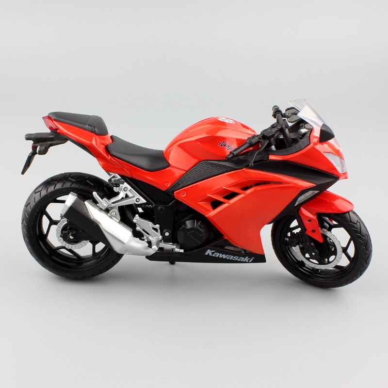 1:12 automaxx small Kawasaki Ninja 300 EX300 ZX3R race Motorcycle scale toy bike Diecasts & Toy Vehicles model toy miniature kid