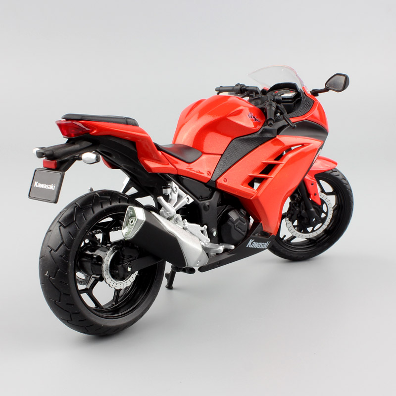 1:12 automaxx small Kawasaki Ninja 300 EX300 ZX3R race Motorcycle scale toy bike Diecasts & Toy Vehicles model toy miniature kid