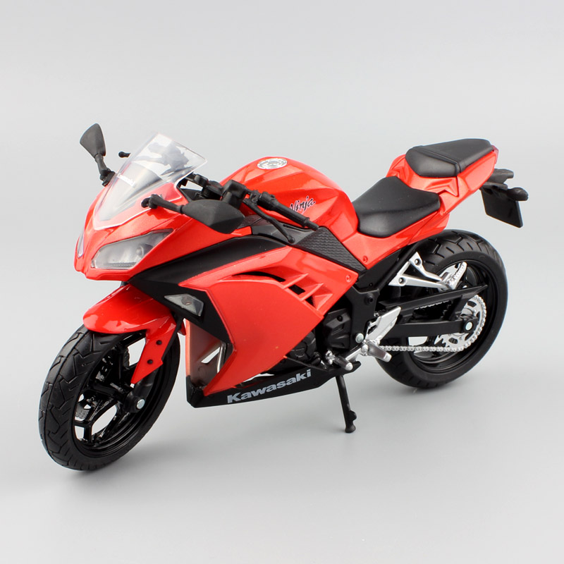 1:12 automaxx small Kawasaki Ninja 300 EX300 ZX3R race Motorcycle scale toy bike Diecasts & Toy Vehicles model toy miniature kid