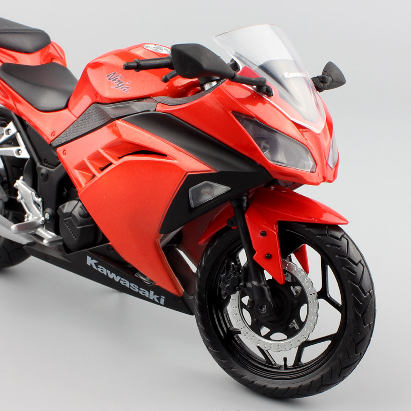 1:12 automaxx small Kawasaki Ninja 300 EX300 ZX3R race Motorcycle scale toy bike Diecasts & Toy Vehicles model toy miniature kid