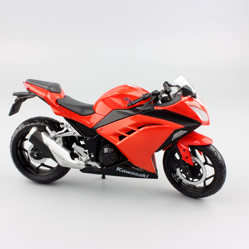 1:12 automaxx small Kawasaki Ninja 300 EX300 ZX3R race Motorcycle scale toy bike Diecasts & Toy Vehicles model toy miniature kid