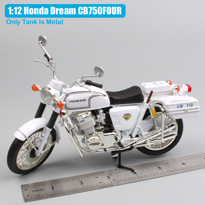 1:12 scale Automaxx classics vintage HONDA CB750 FOUR DREAM Motorcycle Diecast Model chinese police bike Replica for collection