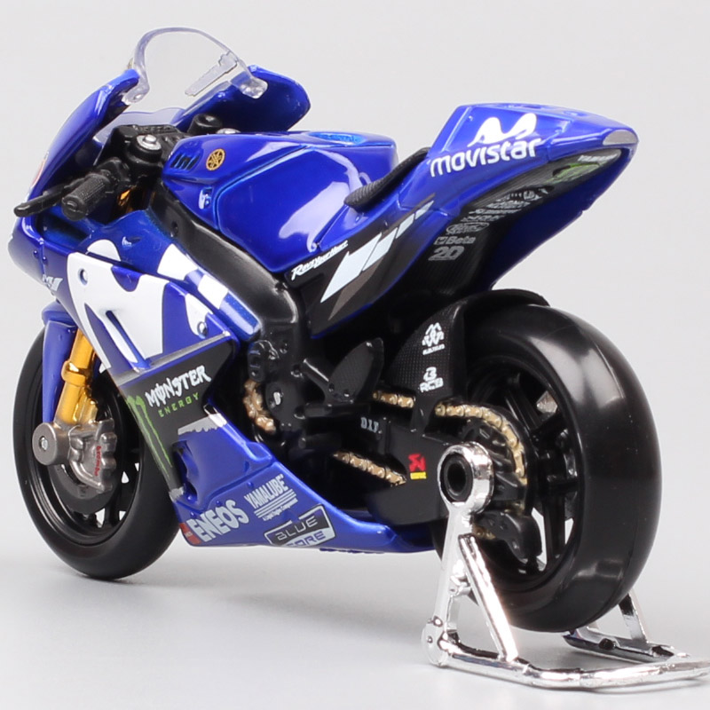 Maisto 1/18 Scale 2018 Yamaha YZR-M1 #25 Racer Maverick Vinales Moto Racing Motorcycle Diecasts & Toy Vehicles GP Bike Model Toy