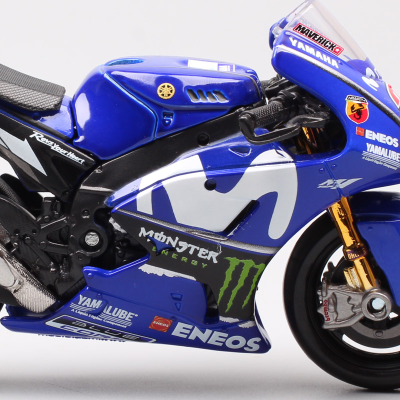 Maisto 1/18 Scale 2018 Yamaha YZR-M1 #25 Racer Maverick Vinales Moto Racing Motorcycle Diecasts & Toy Vehicles GP Bike Model Toy