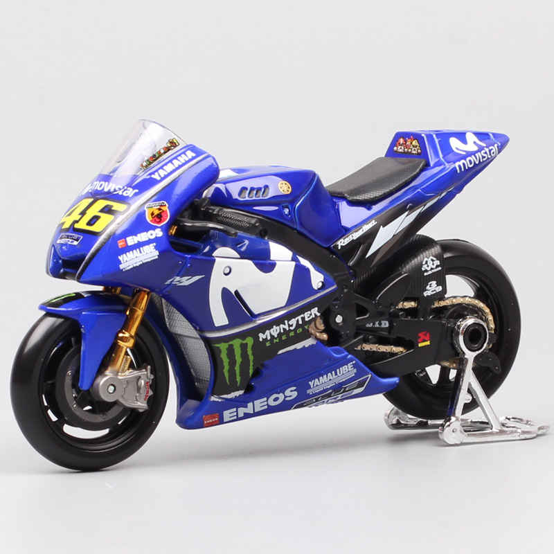Maisto 1/18 Scale 2018 Yamaha YZR-M1 #25 Racer Maverick Vinales Moto Racing Motorcycle Diecasts & Toy Vehicles GP Bike Model Toy