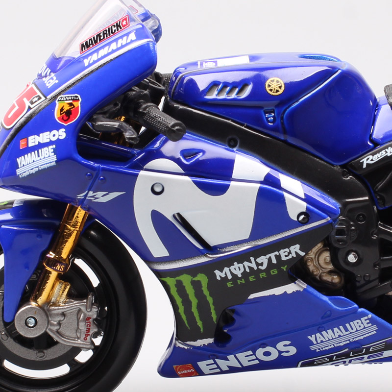 Maisto 1/18 Scale 2018 Yamaha YZR-M1 #25 Racer Maverick Vinales Moto Racing Motorcycle Diecasts & Toy Vehicles GP Bike Model Toy