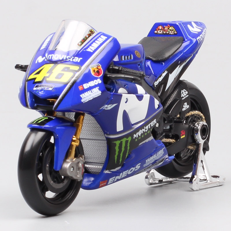 Maisto 1/18 Scale 2018 Yamaha YZR-M1 #25 Racer Maverick Vinales Moto Racing Motorcycle Diecasts & Toy Vehicles GP Bike Model Toy