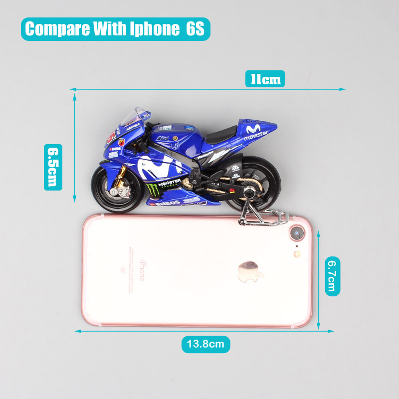 Maisto 1/18 Scale 2018 Yamaha YZR-M1 #25 Racer Maverick Vinales Moto Racing Motorcycle Diecasts & Toy Vehicles GP Bike Model Toy