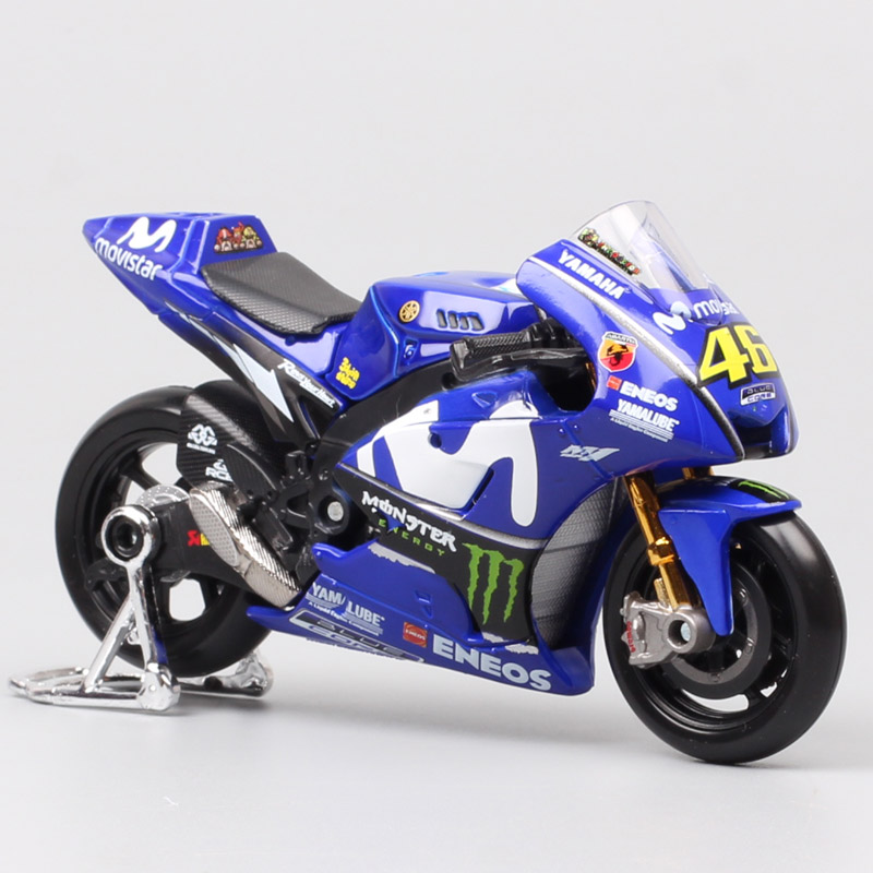 Maisto 1/18 Scale 2018 Yamaha YZR-M1 #25 Racer Maverick Vinales Moto Racing Motorcycle Diecasts & Toy Vehicles GP Bike Model Toy