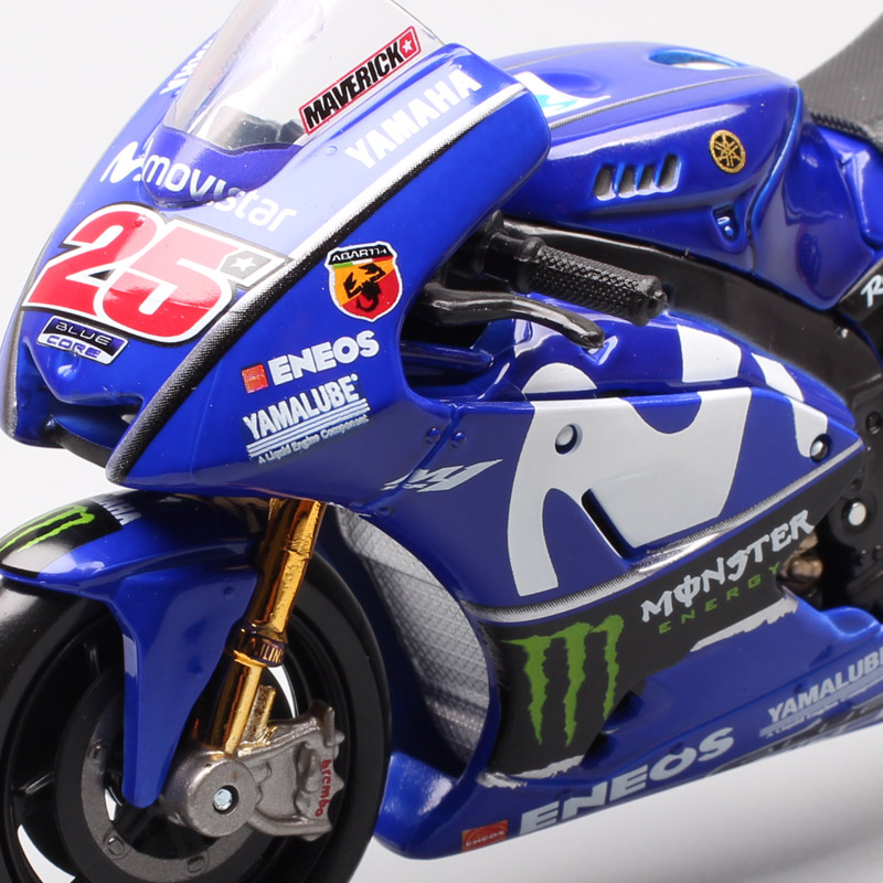 Maisto 1/18 Scale 2018 Yamaha YZR-M1 #25 Racer Maverick Vinales Moto Racing Motorcycle Diecasts & Toy Vehicles GP Bike Model Toy