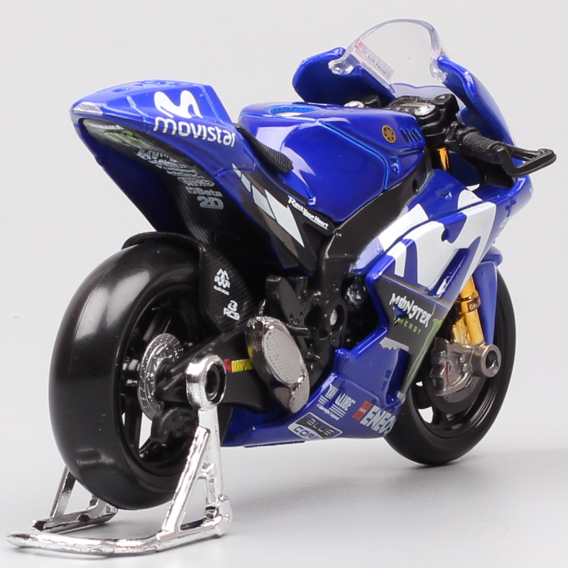 Maisto 1/18 Scale 2018 Yamaha YZR-M1 #25 Racer Maverick Vinales Moto Racing Motorcycle Diecasts & Toy Vehicles GP Bike Model Toy